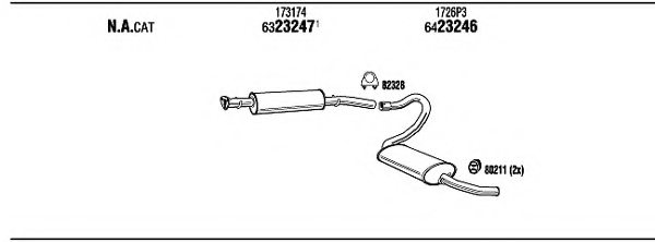 FONOS PET27830 Exhaust System